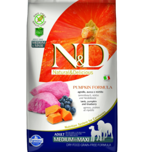 N&D Adult Medium-Maxi Lamb, Pumpkin & Blueberry 2.5kg