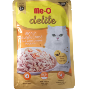 Me-O Delite Tuna With Shrimp In Gravy 70g