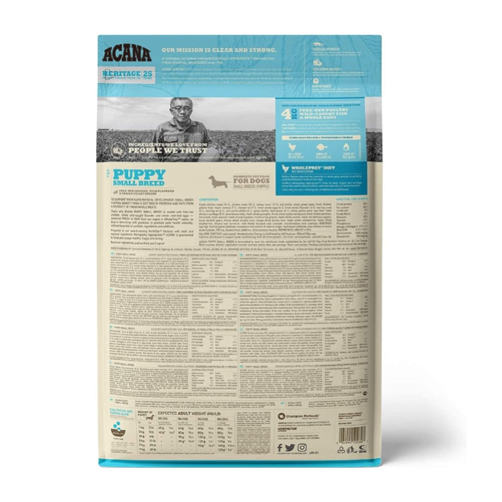 Acana Chicken n Raw Flounder Puppy Recipe 340g - Image 2