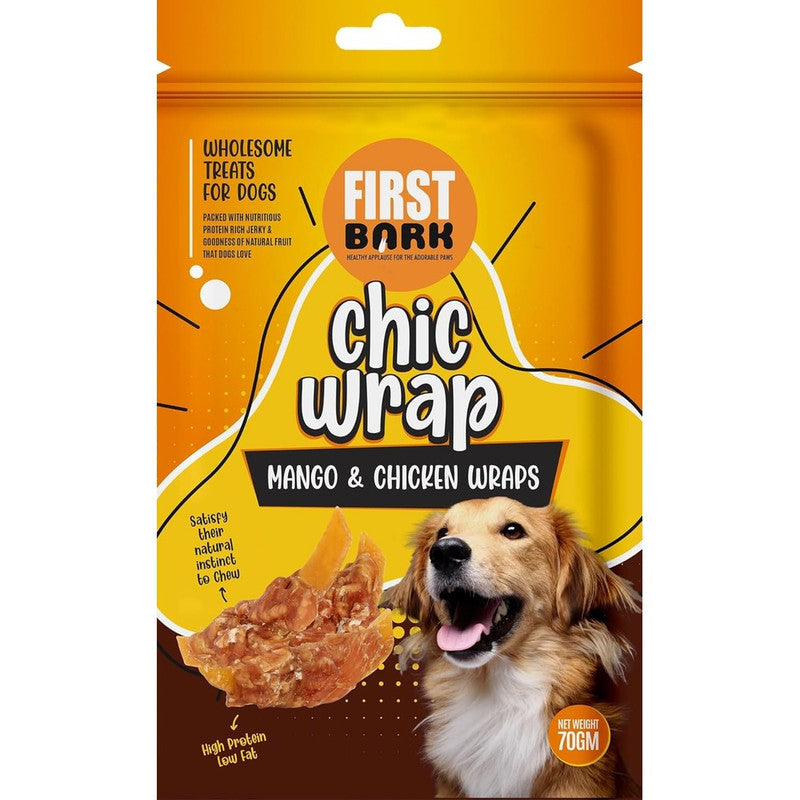 First Bark Chic Wrap Mango n Chicken 70g