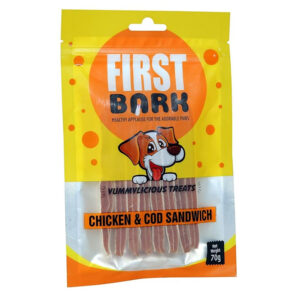 First Bark Chicken and Cod Sandwich 70gm
