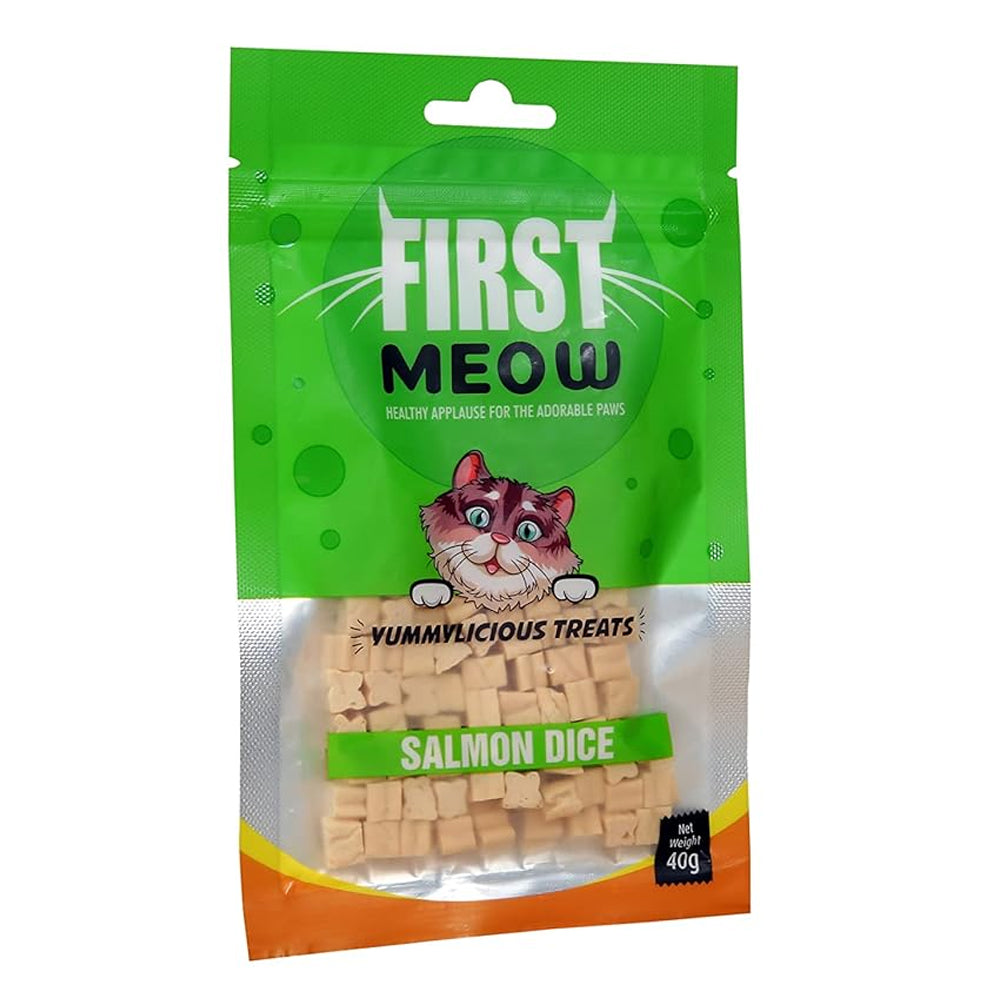 First Meow Salmon Dice 40g