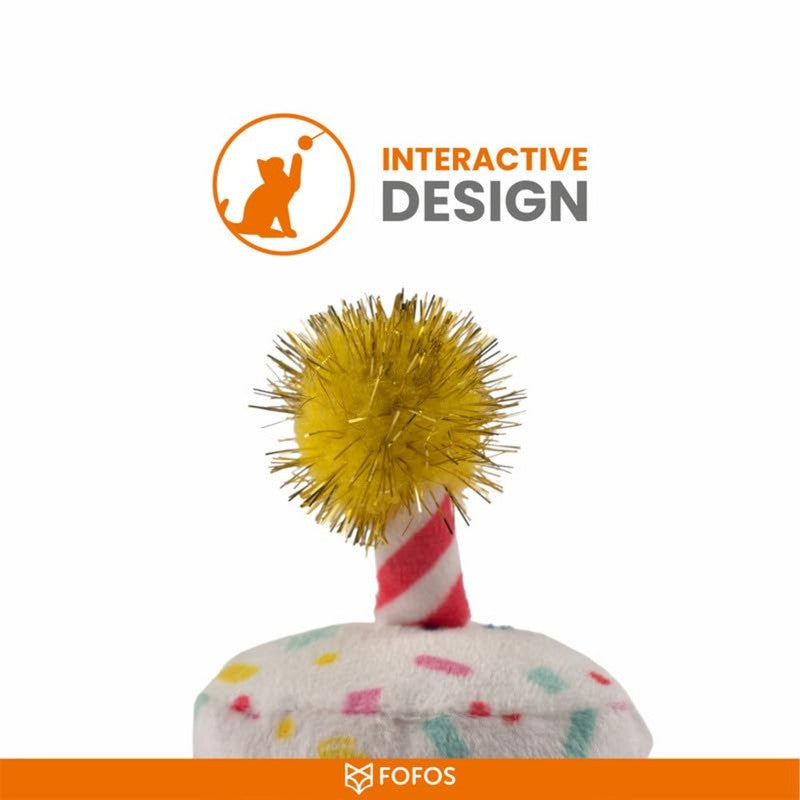 Fofos Birthday Cake Interactive Cat Toy - Image 4