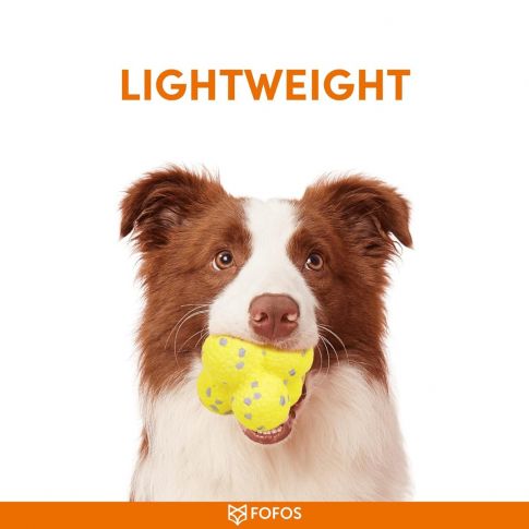 Fofos ultra Durable Dog Ball Yellow n Gray - Image 3