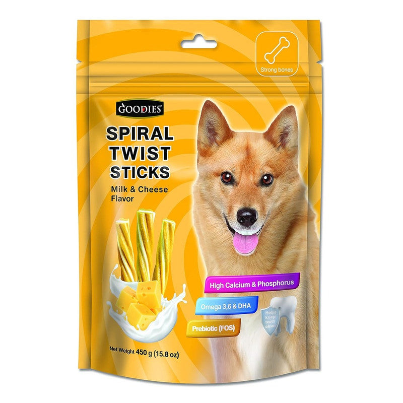 Goodies Milk n Cheese Spiral Sticks 450g