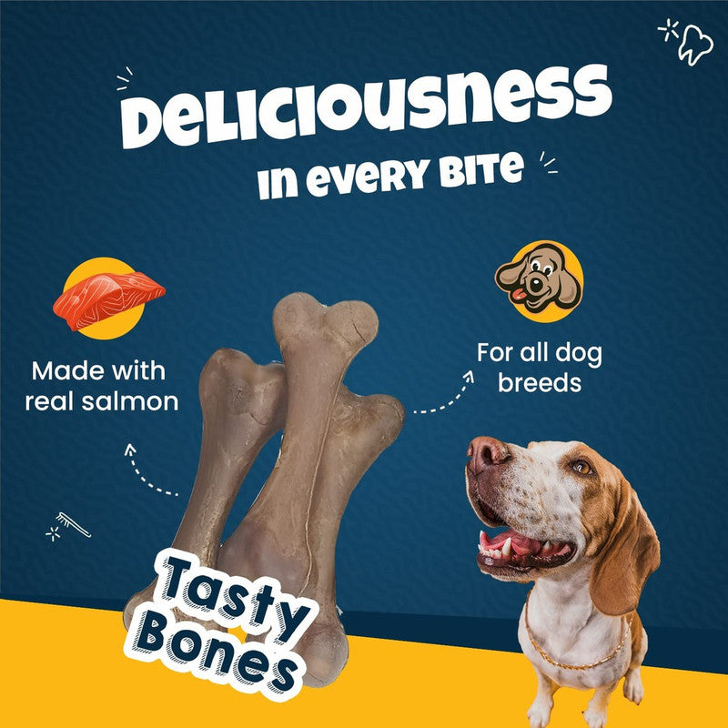 Goofy Tails Active Dental Bones Salmon 200g (Large Dog) - Image 5