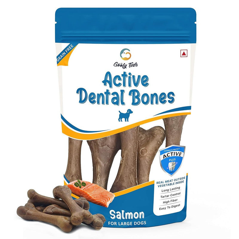 Goofy Tails Active Dental Bones Salmon 200g (Large Dog)