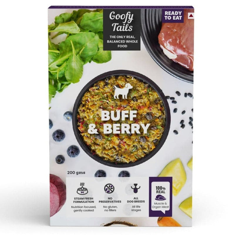 Goofy Tails Buff n Berry Fresh Food for Dogs and Puppies 200g