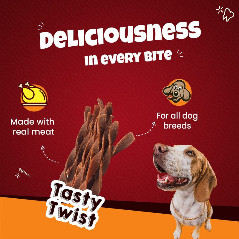 Goofy Tails Chicken Twists 100g for All Dog - Image 4