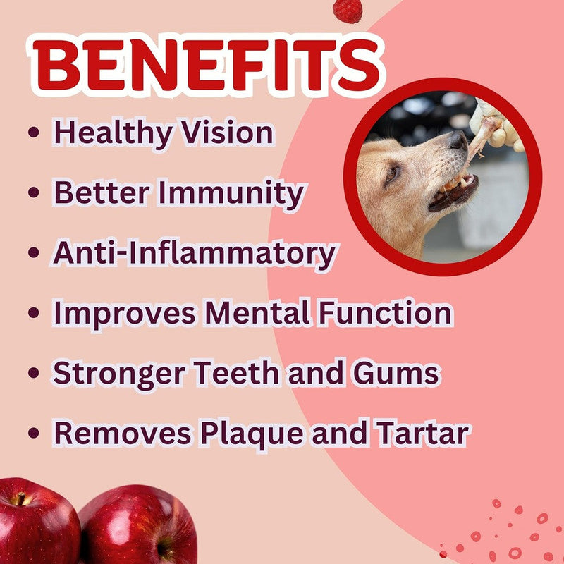 Happy Tummy Apple Dental Chew 21ps S - Image 4
