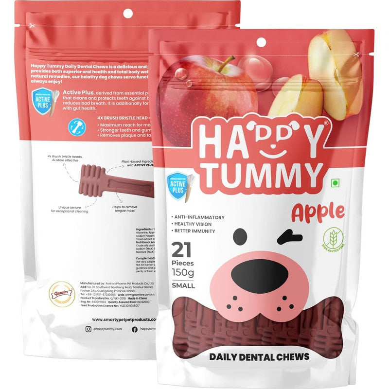 Happy Tummy Apple Dental Chew 21ps S