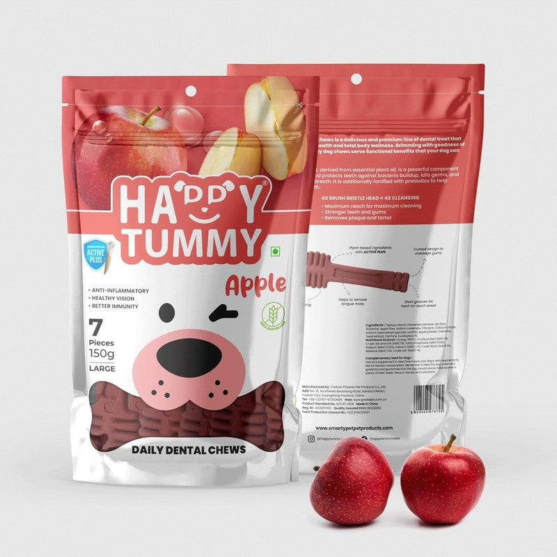 Happy Tummy Apple Dental Chew L 150g