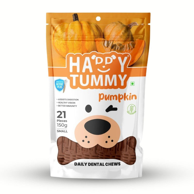 Happy Tummy Pumpkin Dental Chew 21pcs S