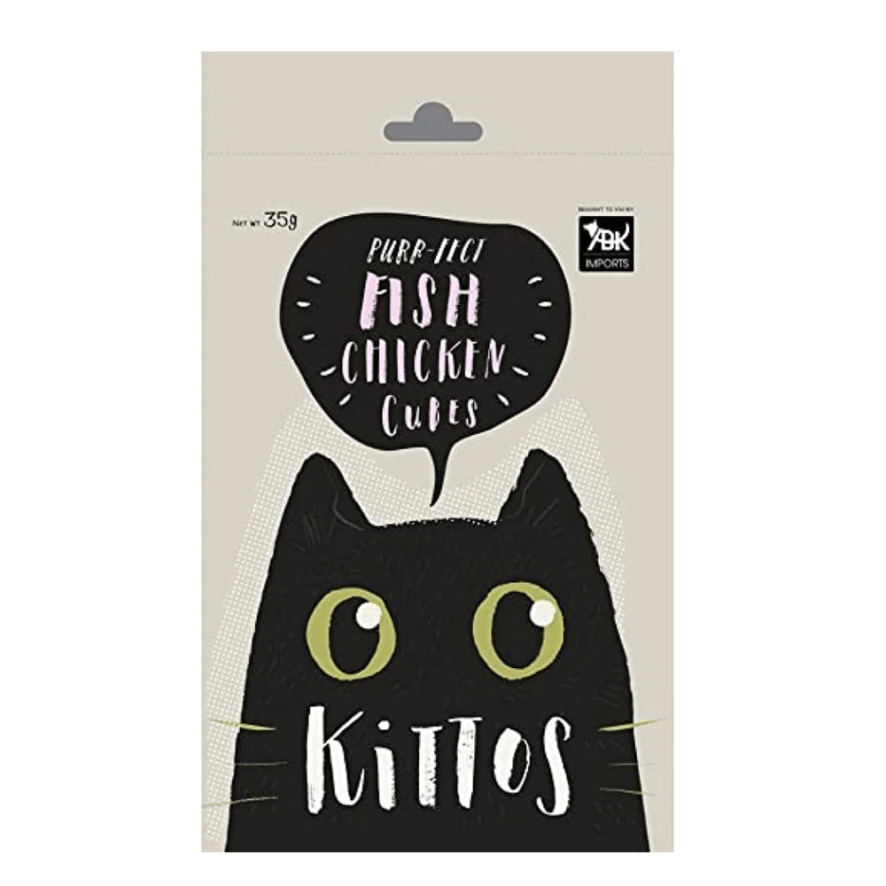 Kittos Fish Chicken Cubes 35g