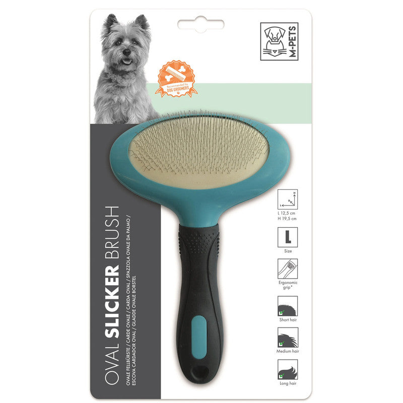 M-Pets Oval Slicker Brush L - Image 3