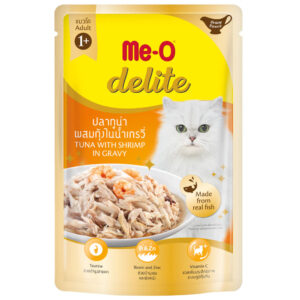 Me-O Delite Tuna With Shrimp In Gravy 70g ( Multi-Pack)
