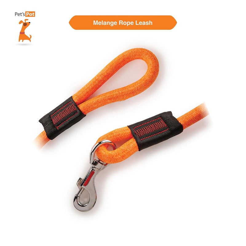 Melange Rope Leash Orange L - Image 2