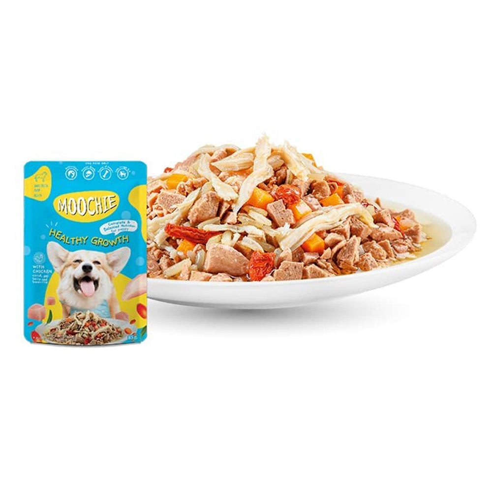 Moochie Puppy Healthy Growth Chicken with Tuna Mousse 85g - Image 3