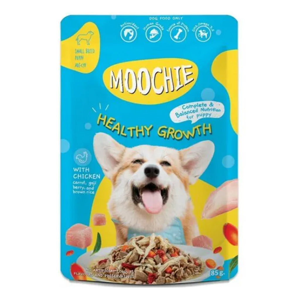 Moochie Puppy Healthy Growth Chicken with Tuna Mousse 85g