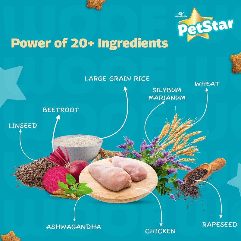 PetStar Adult Dog Chicken n Wheat 1kg + 1kg - Image 4