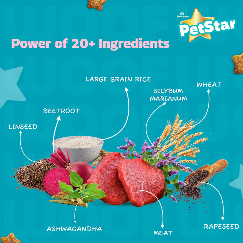 PetStar Adult Dog Meat n Wheat 3kg + 3kg - Image 4