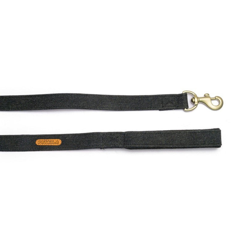 PetWale Black Denim Leash with Padded Handle (Medium) - Image 2