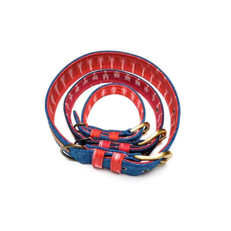 PetWale Blue Denim Belt Collar (Small) - Image 4