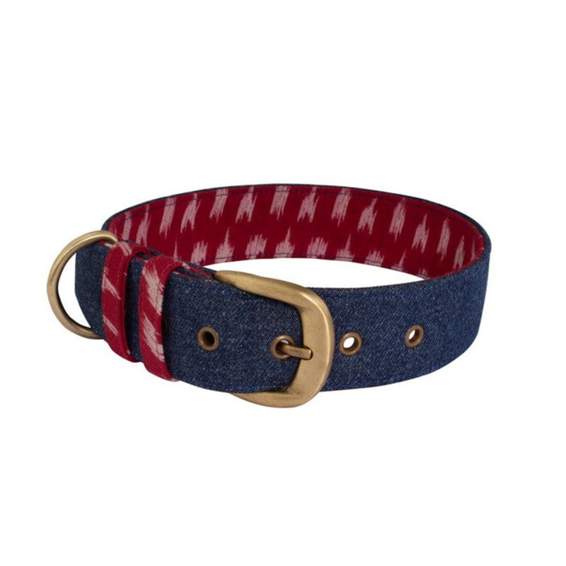 PetWale Blue Denim Belt Collar (Large) - Image 2