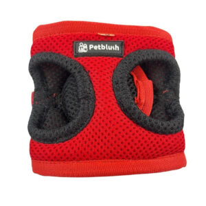 Petblush Red Flip Flap Airmesh Harness S