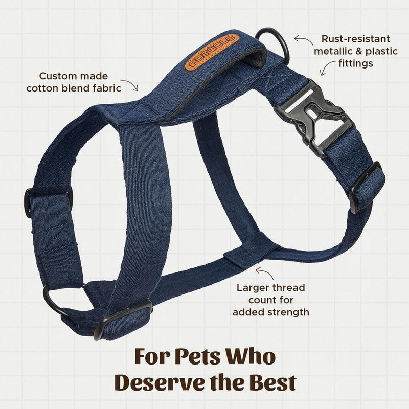 Petwale Navy Blue H-Harness (Large) - Image 2