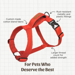 Petwale Red H-Harness (Small)