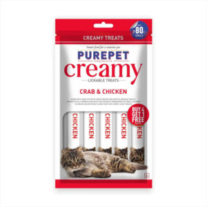 Purepet Creamy Treats Crab n Chicken 75g