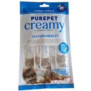 Purepet Creamy Treats Seafood Medley 75g