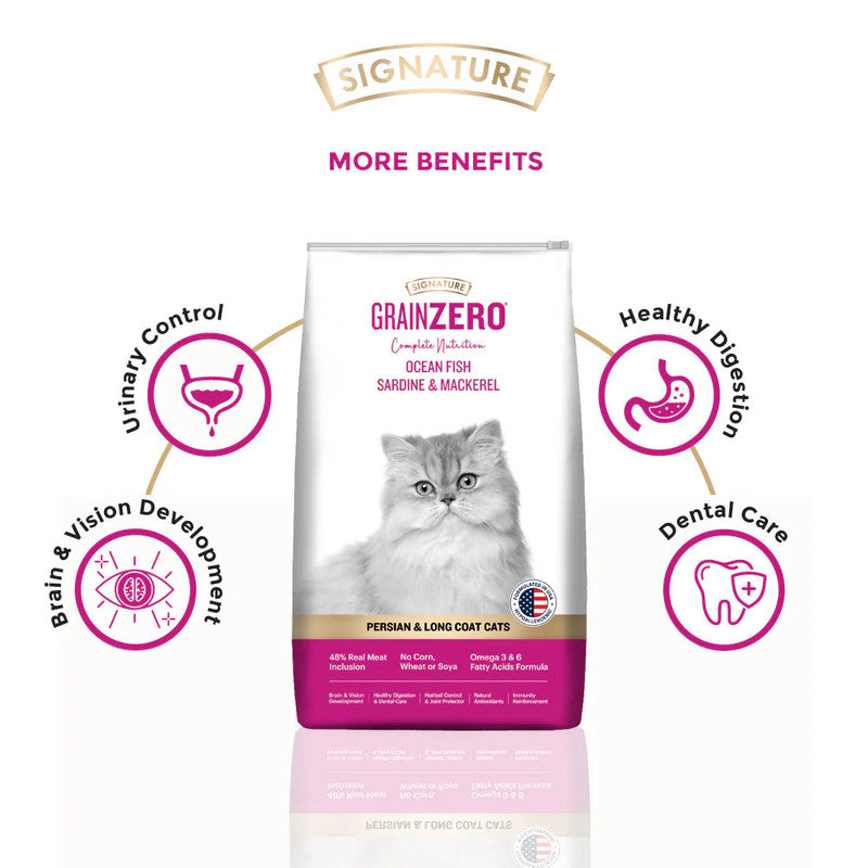 Grain Zero Adult Cat Persian & Long Coat cats 1.2kg - Image 5