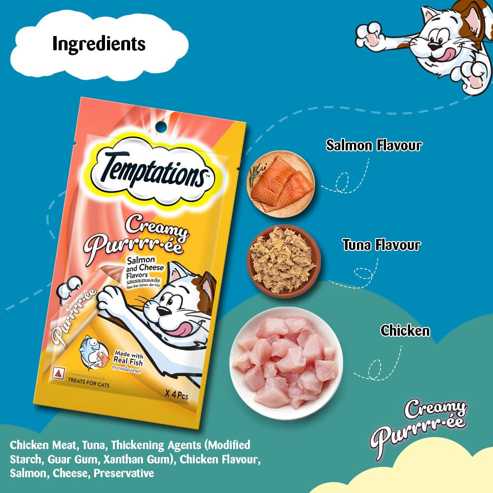 Temptations Creamy Treat Salmon & Chesse 48g - Image 3