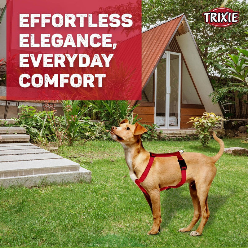 Trixie Classic H-Harness S-M Red - Image 4