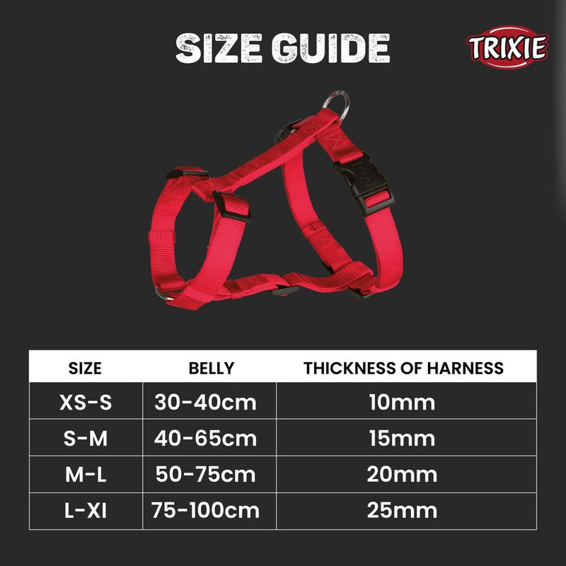 Trixie Classic H-Harness S-M Red - Image 5