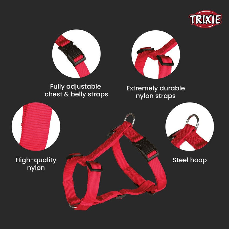 Trixie Classic H-Harness S-M Red - Image 3