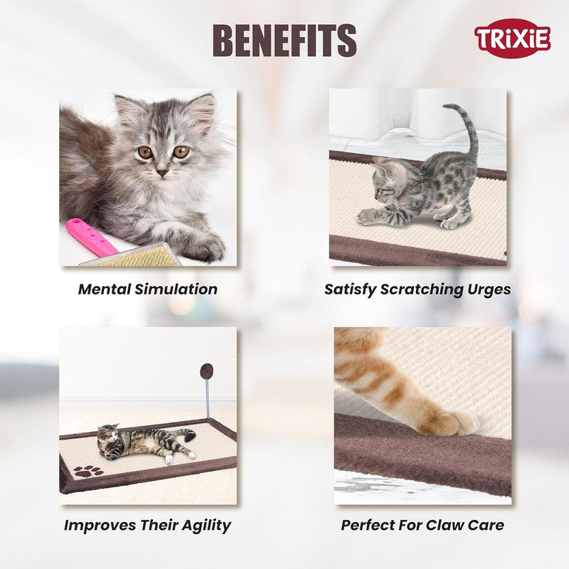 Trixie Scratching Mat With Toy - Image 4