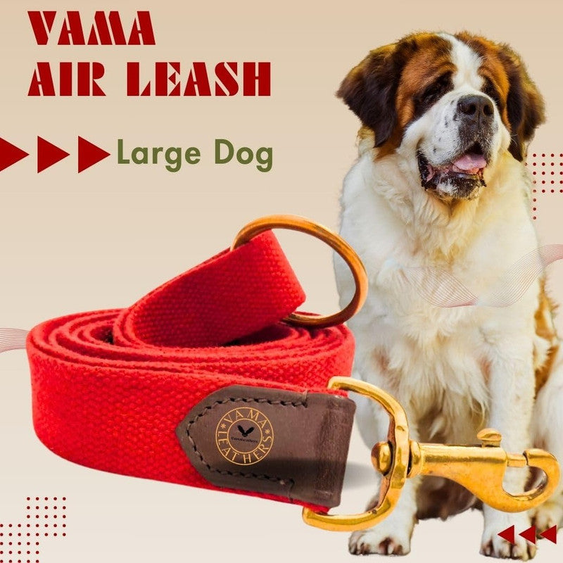 Vama Canvas Leash Red L - Image 2