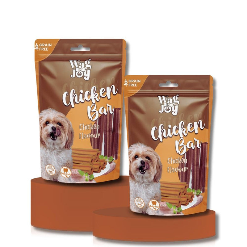 Wag n Joy Chicken Bar 125g