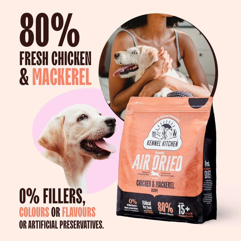 kennel Kitchen Adult Dog n Puppy Air Dried chicken n Mackerel 300g - Image 5
