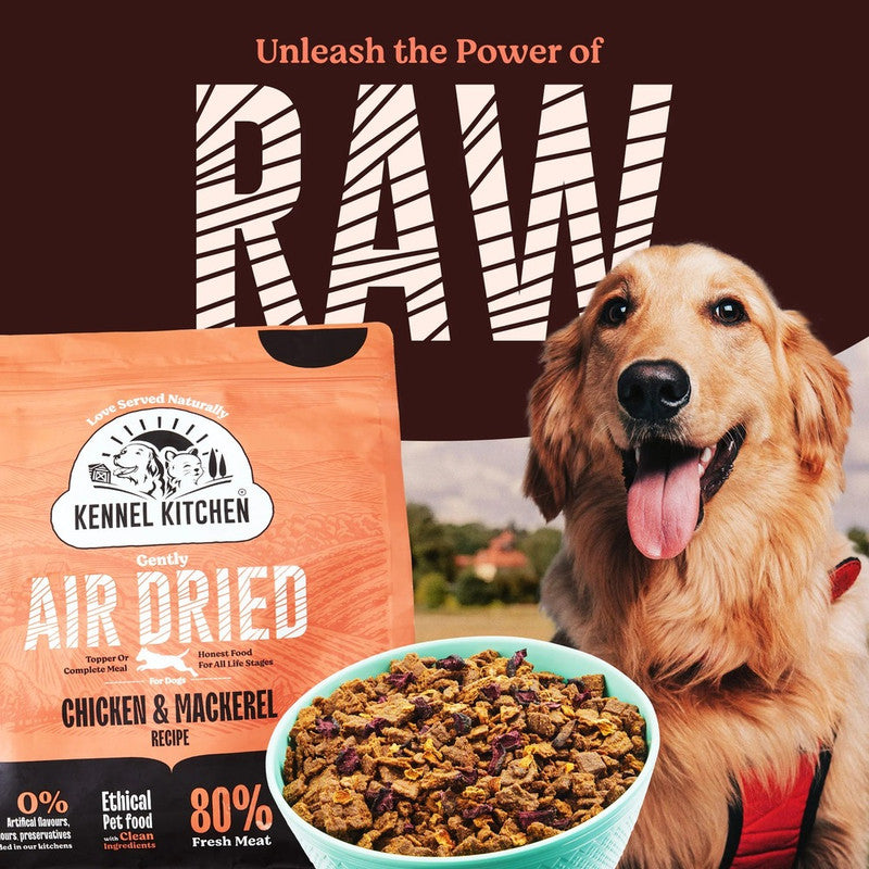 kennel Kitchen Adult Dog n Puppy Air Dried chicken n Mackerel 300g - Image 4