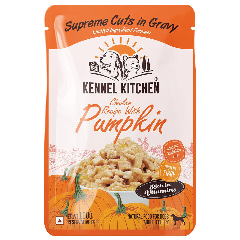 kennel Kitchen Dog n Puppy Chicken With Pumpkin 100g