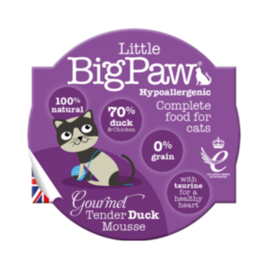 Little Big Paw Duck Mousse Cat Food 85g