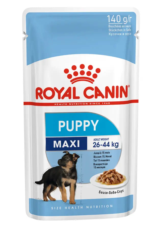 Royal Canin Maxi Puppy Wet Food Gravy 140g ( Multi-Pack )