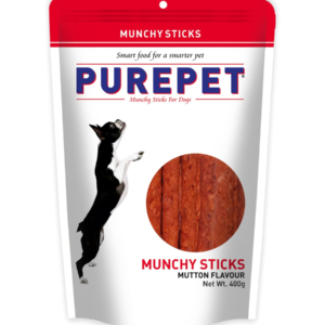 Purepet Mutton Munchy Sticks 400g