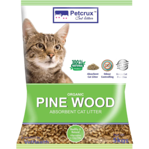 PetCrux Organic Pine Wood Cat Litter 5Kg