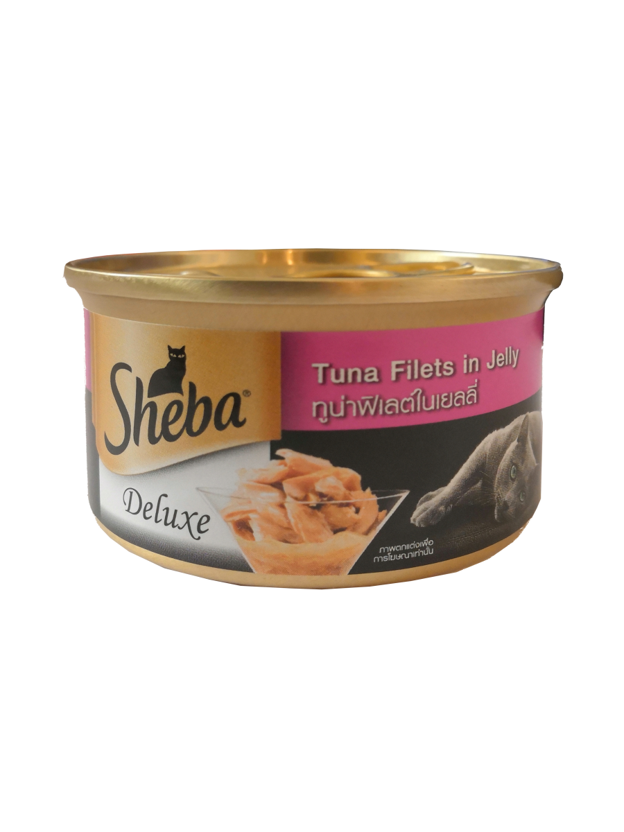 Sheba Deluxe Tuna Fillets in Jelly 85g
